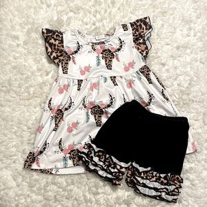 Bull leopard print boutique, matching set